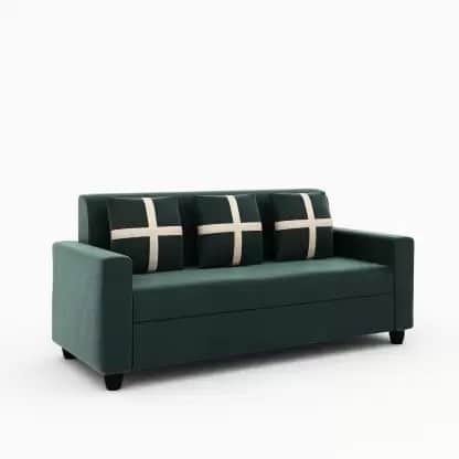 Neoxy Wood fabric 3+1+1 sofa set - top_view