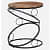Sapa Metal End Table in Black Colour - top_view