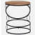 Sapa Metal End Table in Black Colour - rear_view