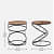 Sapa Metal End Table in Black Colour - left_view