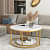 Coffee Tables in marble Finish ( Set of 2 ) - top_view