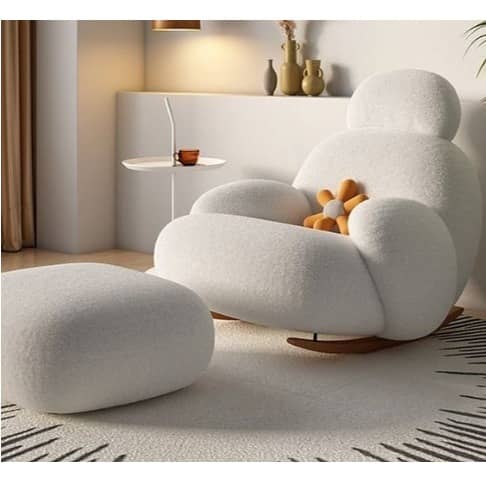 Tauras Luxurious Arm Chair with Footstool