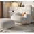Tauras Luxurious Arm Chair with Footstool - front_view