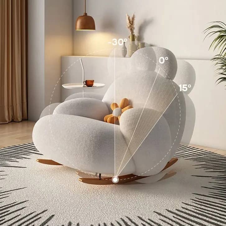 Tauras Luxurious Arm Chair with Footstool