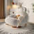 Tauras Luxurious Arm Chair with Footstool - top_view