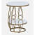 Ally Metal End Table In Gold Finish - rear_view
