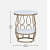Ally Metal End Table In Gold Finish - left_view