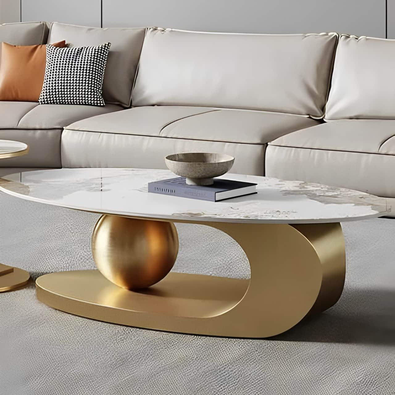 Timpani Metal Coffee Table - front_view