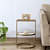Insignia Metal End Table In Gold Finish - photo