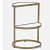 Insignia Metal End Table In Gold Finish - front_view