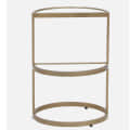 Insignia Metal End Table In Gold Finish - top_view
