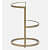 Insignia Metal End Table In Gold Finish - rear_view