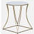 Pokhara Metal End Table In Gold Finish - front_view