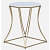 Pokhara Metal End Table In Gold Finish - rear_view