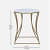 Pokhara Metal End Table In Gold Finish - left_view
