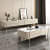 Modern Stone Top Centre Table With Storage - rear_view