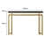 Warc Black Tempered Glass Top Console Table - top_view