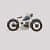 Harley Davidson Bike Multicolor Wall Art - front_view