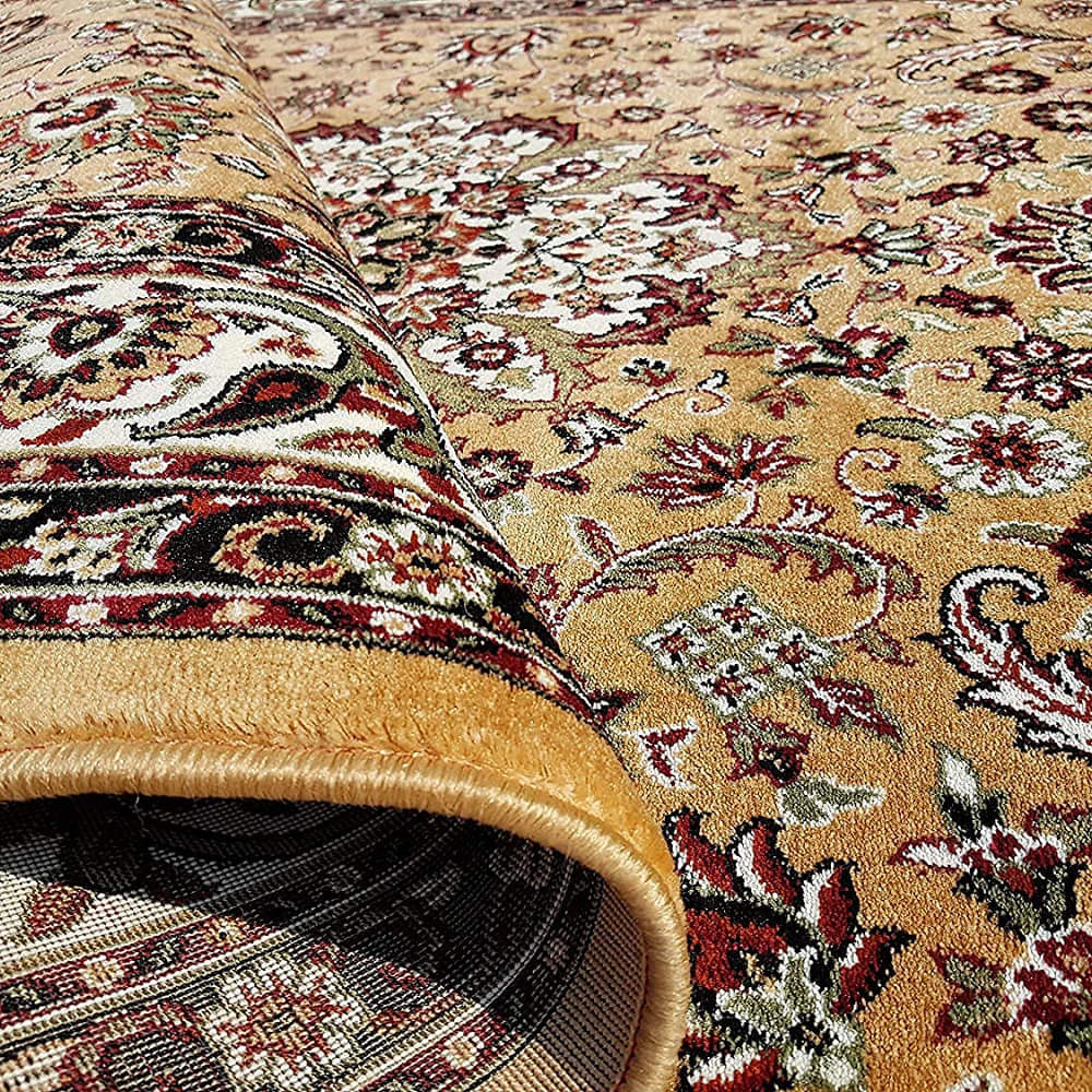 Gold Royal Silk Carpet With 18mm Pile - photo