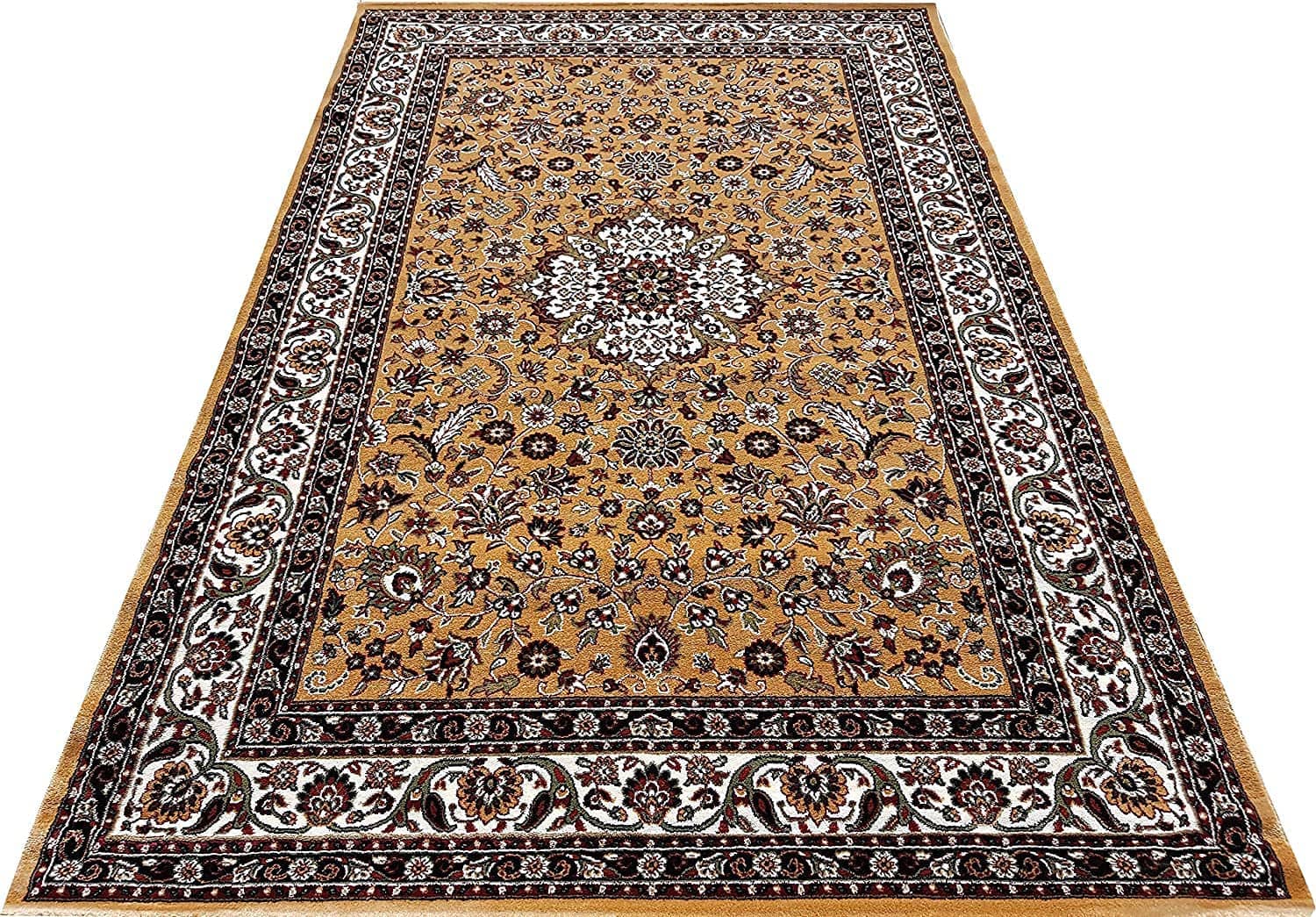 Gold Royal Silk Carpet With 18mm Pile