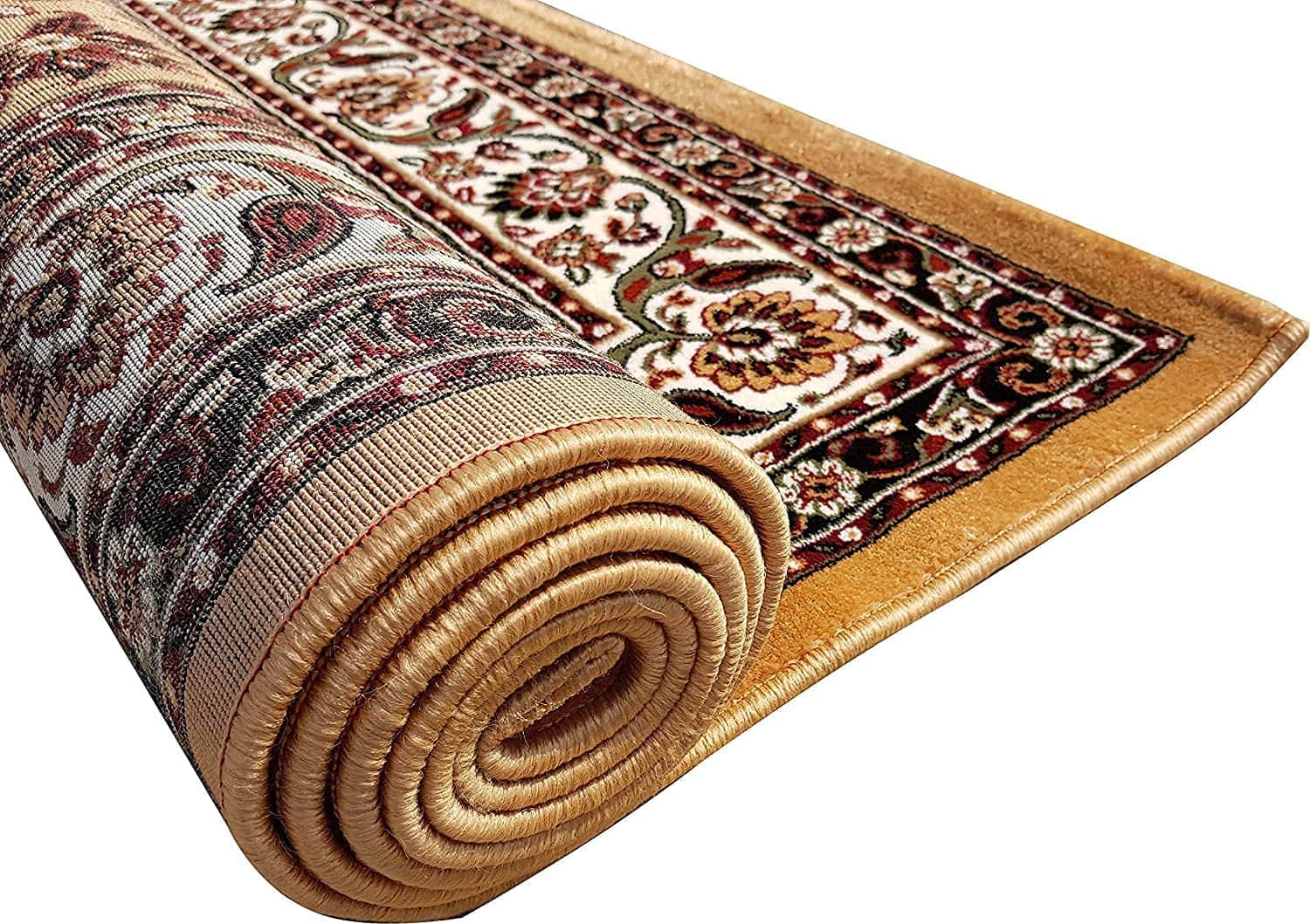 Gold Royal Silk Carpet With 18mm Pile - rear_view