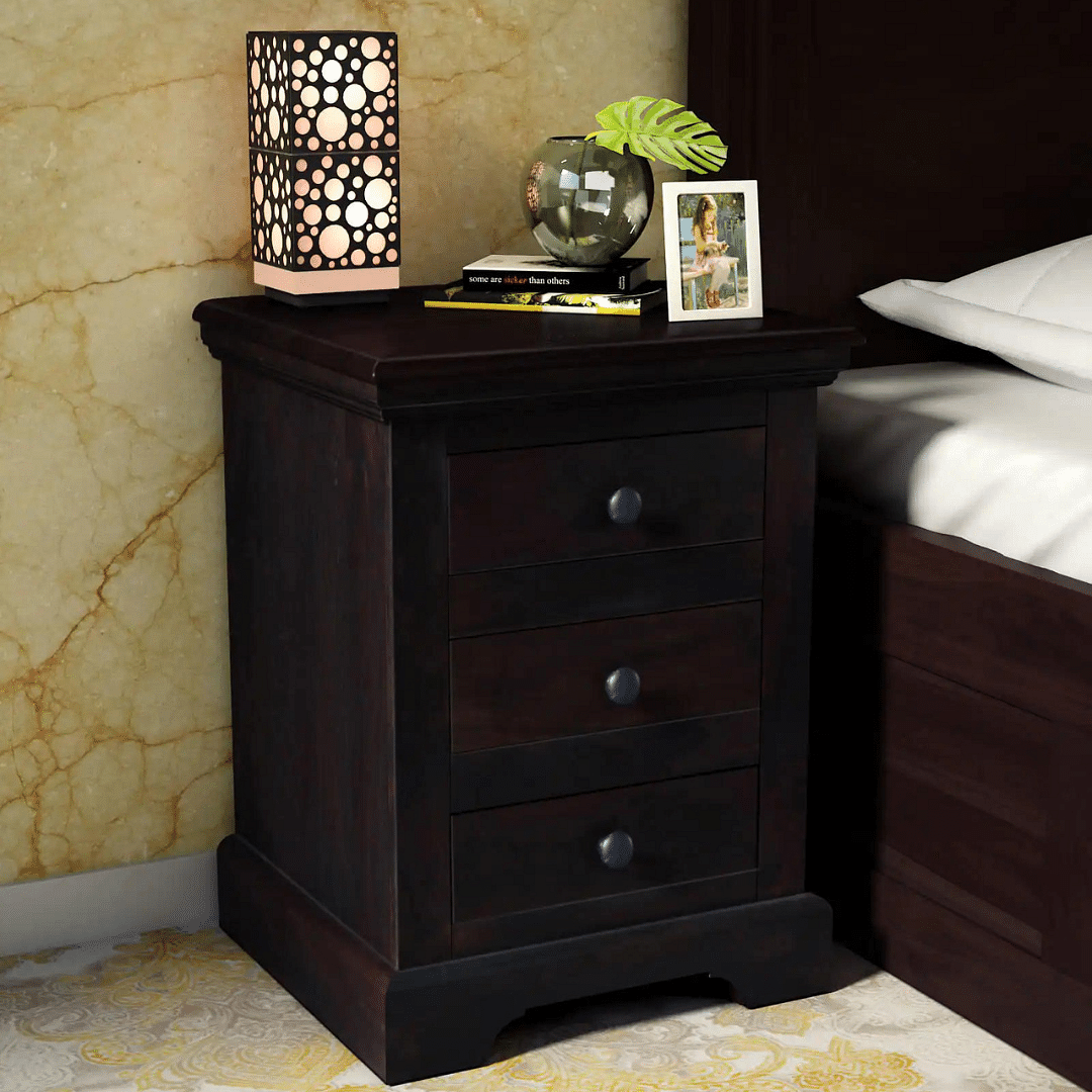 Kosmo Wood Bedside Table
