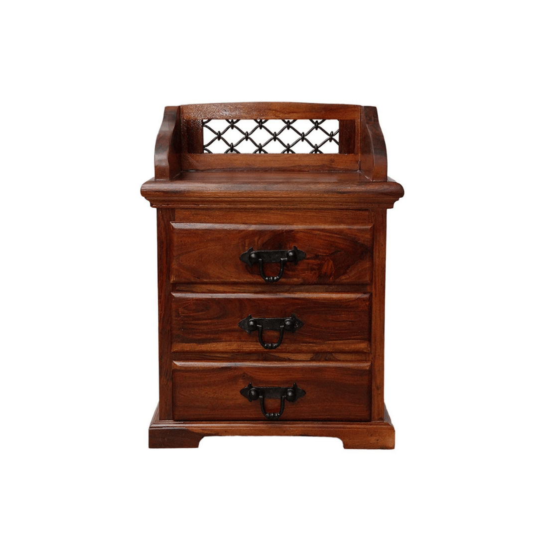 Memphis Solid Wood Bedside Table