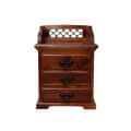 Memphis Solid Wood Bedside Table - rear_view