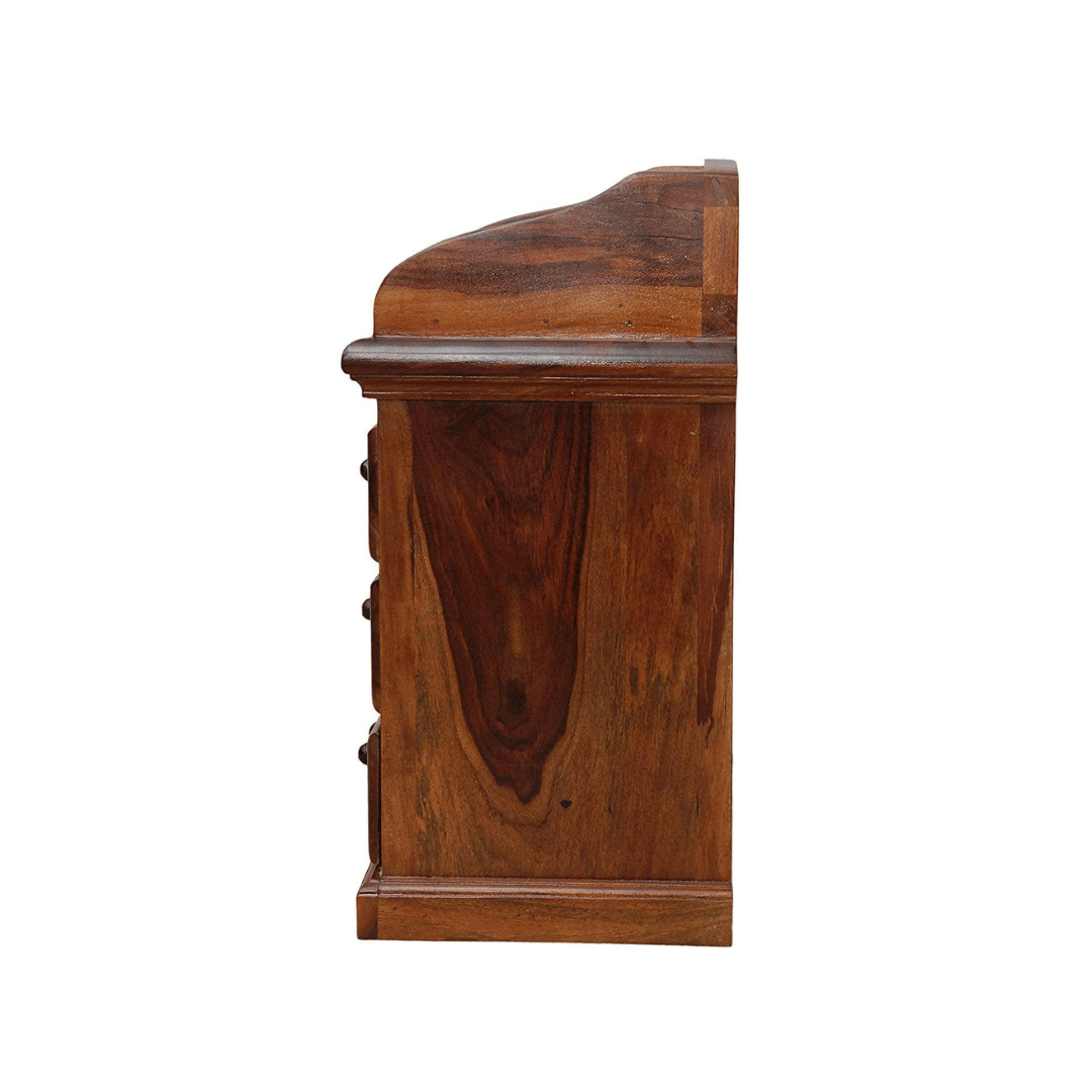 Memphis Solid Wood Bedside Table - left_view