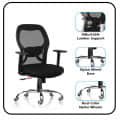 Platinum Medium Back Office Chair - rear_view