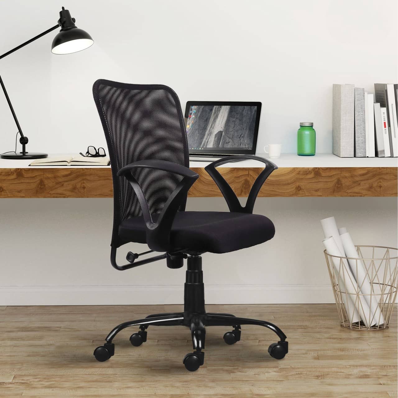 Clint Sigma Mesh Mid Back Office Chair (Black)