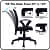 Clint Sigma Mesh Mid Back Office Chair (Black) - rear_view