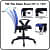 Clint Sigma Mesh Mid Back Office Chair (Blue) - front_view