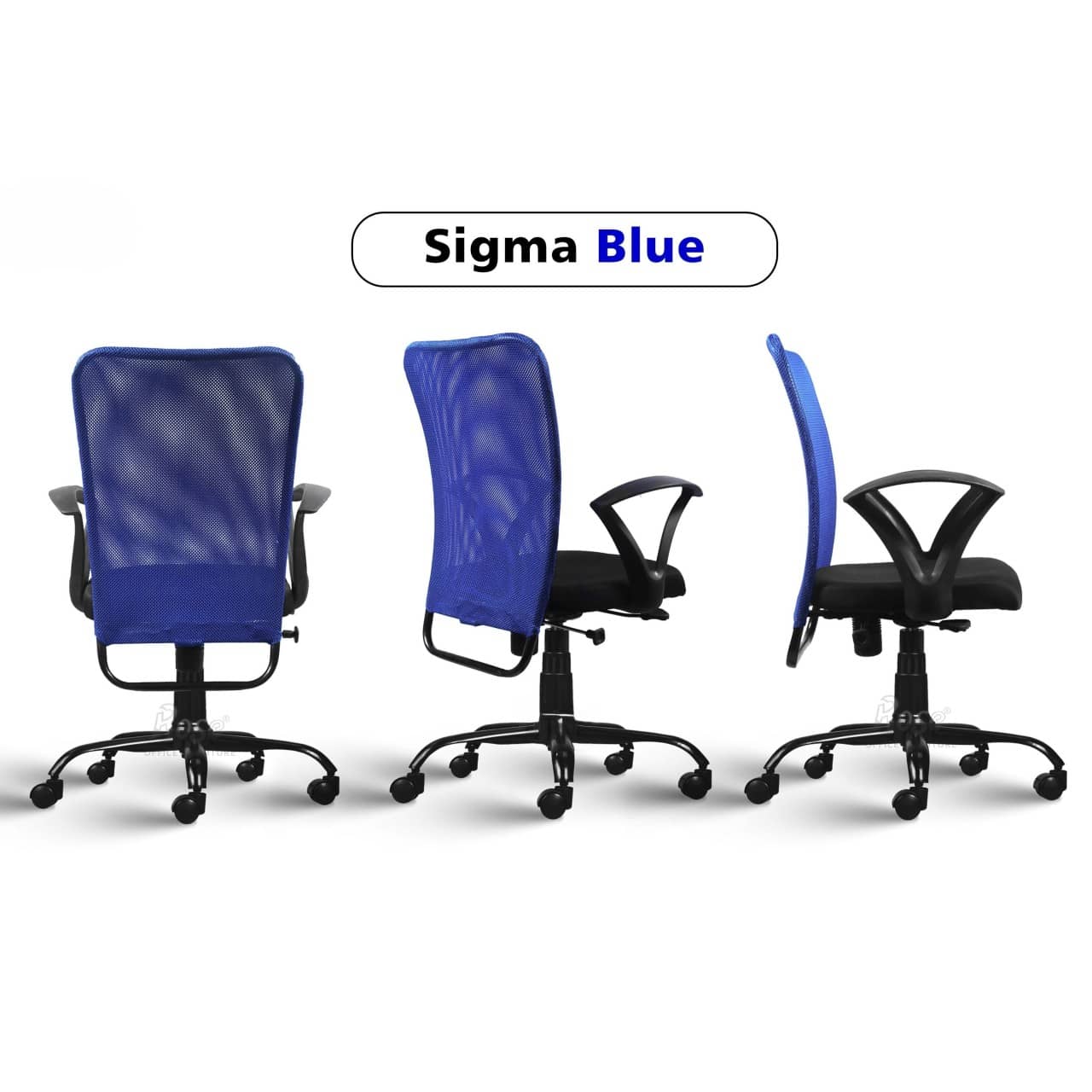 Clint Sigma Mesh Mid Back Office Chair (Blue)