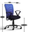 Clint Sigma Mesh Mid Back Office Chair (Blue) - rear_view