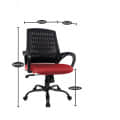 Clint Mesh Mid-Back Ergonomic Office Chair - top_view