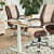 Valencia Leatherette & Jute Revolving Office Chair - photo