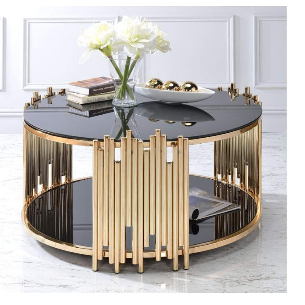 Floating Coffee Table in Gold Finish - photo