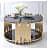 Floating Coffee Table in Gold Finish - photo