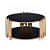 Floating Coffee Table in Gold Finish - rear_view