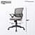 Mesh Mid-Back Ergonomic Office Chair - top_view