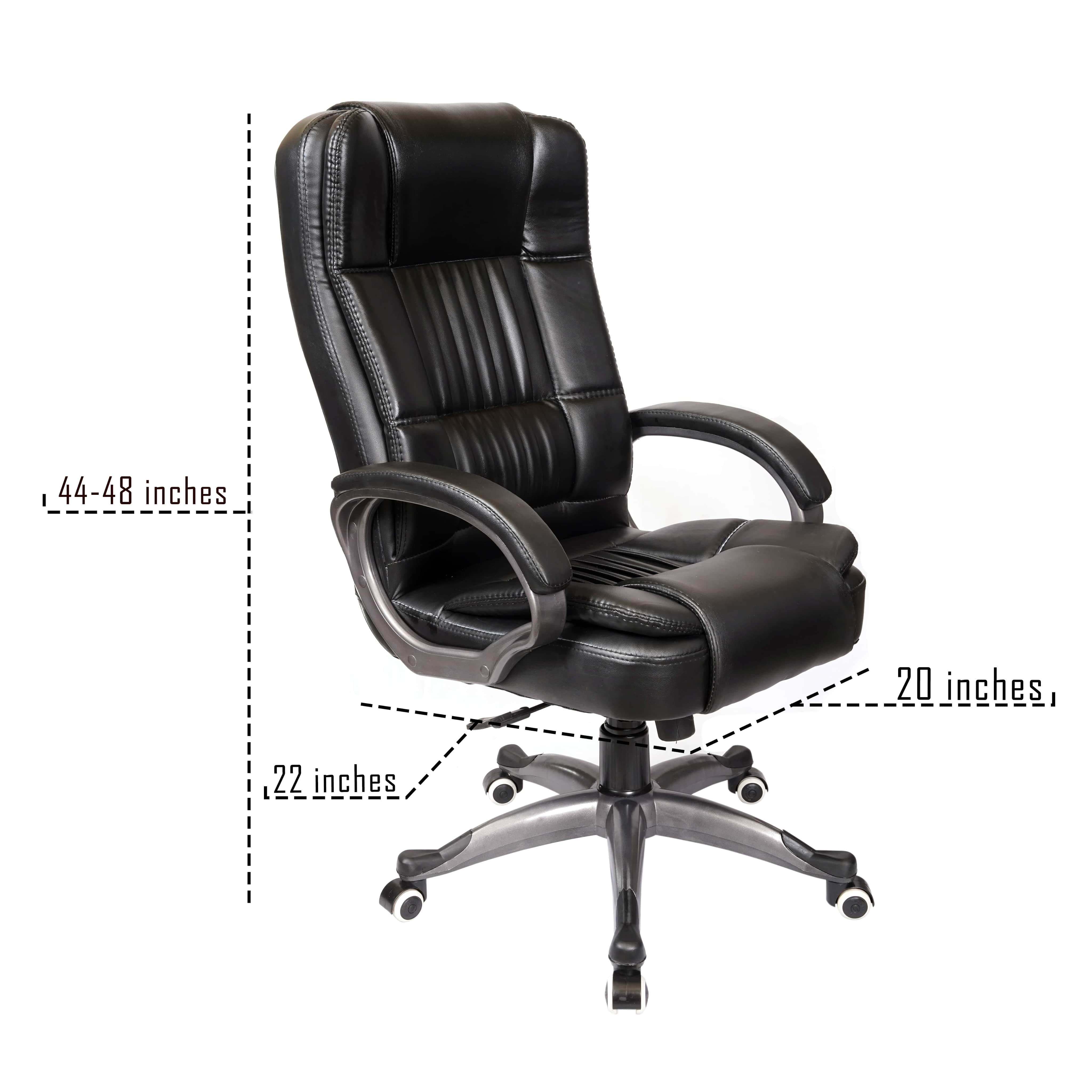 Clint Leatherette Executive High Back Revolving Office Chair - top_view