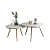 Sapa Nesting Tables in PVD gold finish - front_view