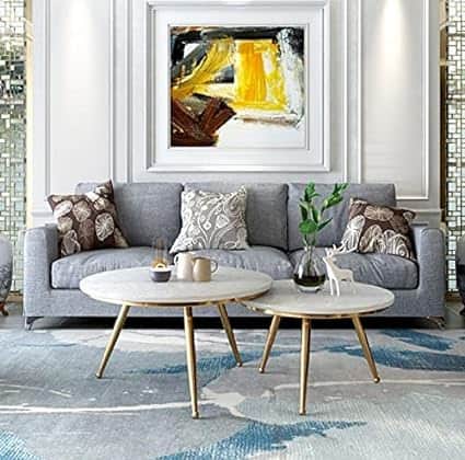 Sapa Nesting Tables in PVD gold finish - top_view