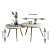 Sapa Nesting Tables in PVD gold finish - rear_view