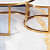Barcelona Nesting Table in PVD gold finish - top_view