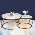 Barcelona Nesting Table in PVD gold finish - rear_view