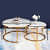 Barcelona Nesting Table in PVD gold finish - rear_view