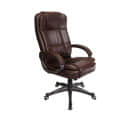 Clint Leatherette Executive High Back Revolving Office Chair (Brown) - photo