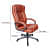 Clint Leatherette Executive High Back Revolving Office Chair (Butterscotch Brown) - top_view